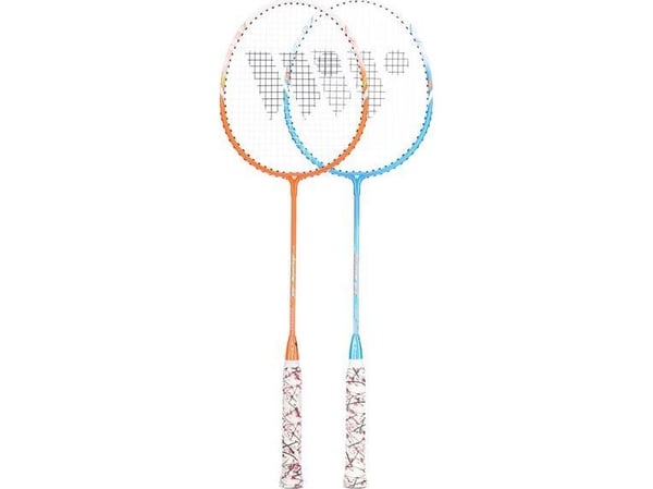 WISH ALUMTEC 55K badmintonset blå+orange + tillbehör 3 st. WISH universell