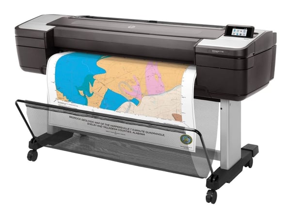HP DesignJet T1700 PostScript - 44" storformatsskriver - farge - ink-jet - 1118 x 1676 mm - 2400 x 1200 dpi - inntil 0.55 min/side - Gigabit LAN, U...