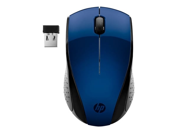 HP :n langaton hiiri 220 (lumierensininen), Molempikätinen, Langaton RF, Sininen