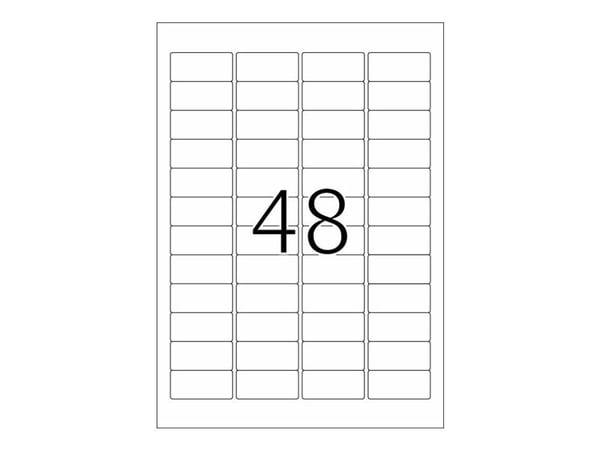 HERMA Special - Papir - matt - selvklebende med ekstra styrke - hvit - 45.7 x 21.2 mm 1200 etikett(er) (25 ark x 48) merkelapper