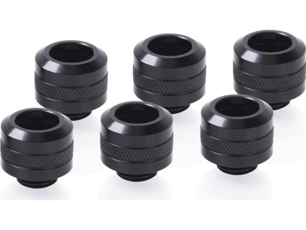 Alphacool 17475, Festesett, Messing, Sort, 1/4", 20 mm, 2,2 cm