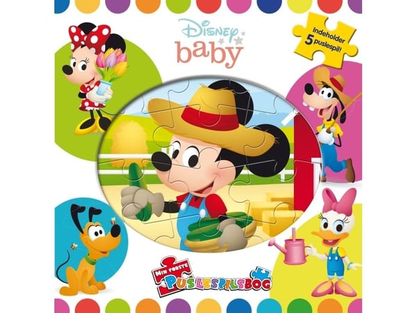Disney Baby – min første puslebok (m. 5 puslespill) | Språk: Dansk Disney Baby – min første puslebok (m. 5 puslespill) | Språk: Dansk