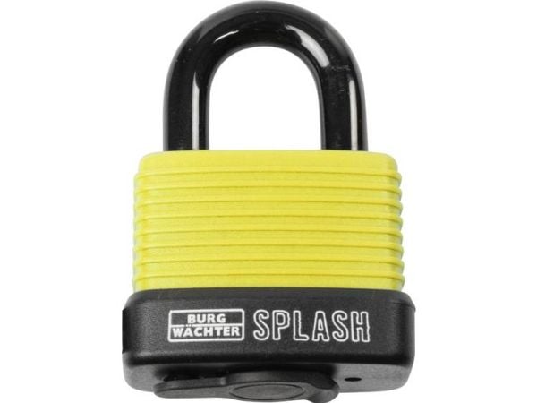 BURG-WÄCHTER Splash 470 45, Tradisjonell, Nøkkellås, Svart, Gult, Aluminium, Plastikk, Rustfritt stål, U-formet, 80 mm