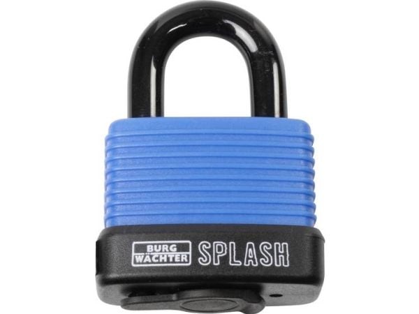 BURG-WÄCHTER Splash 470 45, Tradisjonell, Nøkkellås, Svart, Blå, Aluminium, Plastikk, Rustfritt stål, U-formet, 80 mm