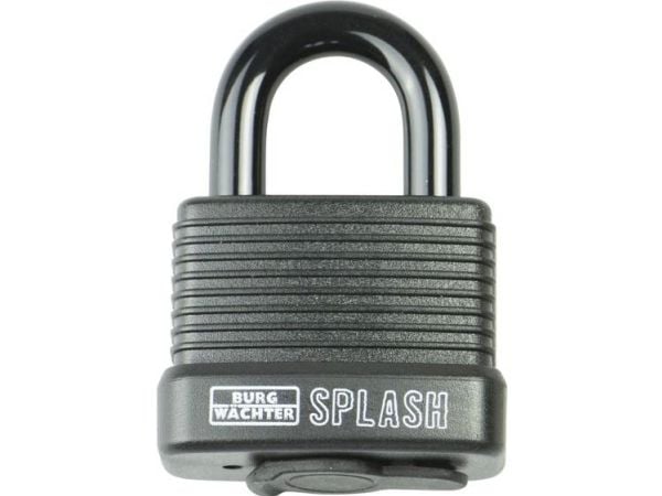 BURG-WÄCHTER Splash 470 45, Tradisjonell, Nøkkellås, Svart, Aluminium, Plastikk, Rustfritt stål, U-formet, 80 mm