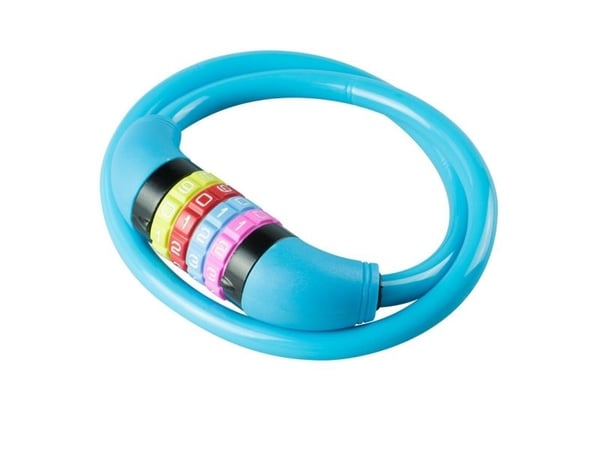 BURG-WÄCHTER 210 C 65 KIDS, Kabellås, Blå, Plast, Silikon, Stål, Stål, Silikon, Stål