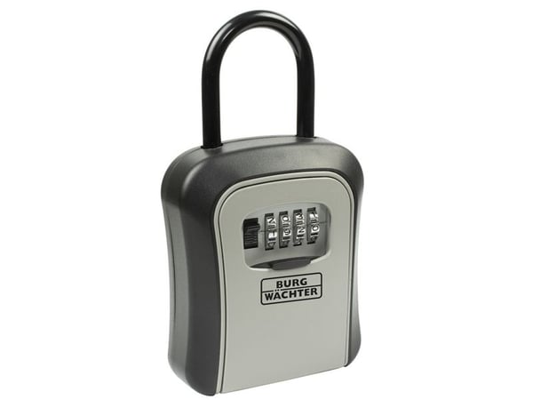 BURG-WÄCHTER Key Safe 50 SB, Zink, Svart, Grå, Kombinasjonslås, 95 x 45 x 178 mm