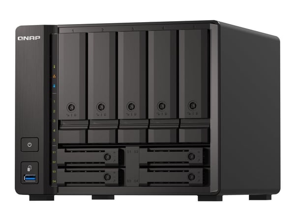 QNAP TS-H973AX, NAS, Tower, AMD Ryzen, V1500B, Musta