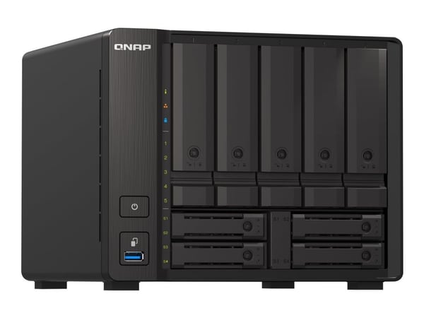 QNAP TS-H973AX, NAS, Tower, AMD Ryzen, V1500B, Musta