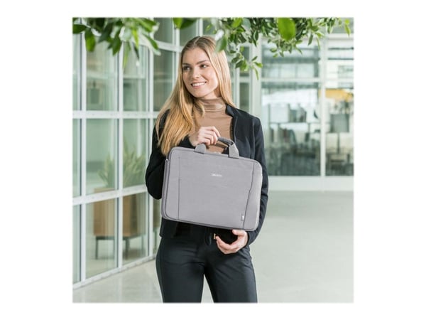 DICOTA Eco BASE - Slim - notebookbæreveske - 13" - 14.1" - grå
