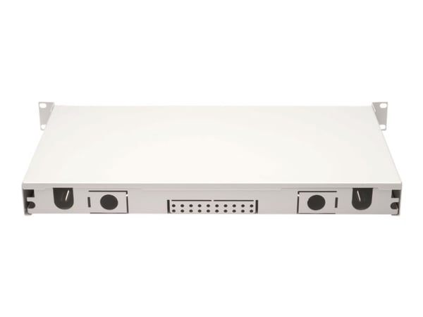 DIGITUS Professional DN-96321/3 - Spleiseboks for fiberoptikk - SC Duplex MM X 12 - grå, RAL 7035 - 1U - 19"