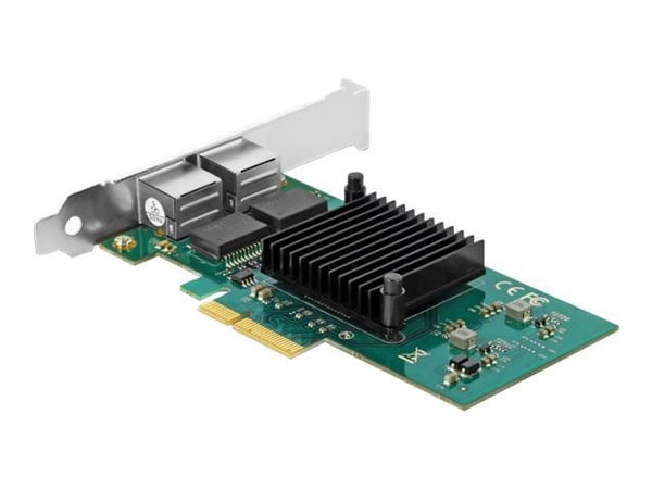 Delock - Nettverksadapter - PCIe 2.0 x4 lav profil - Gigabit Ethernet x 2