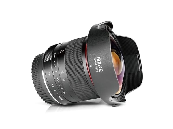 Meike 8mm F3.5, Bredt fiskeøye, 8/11, Canon EF