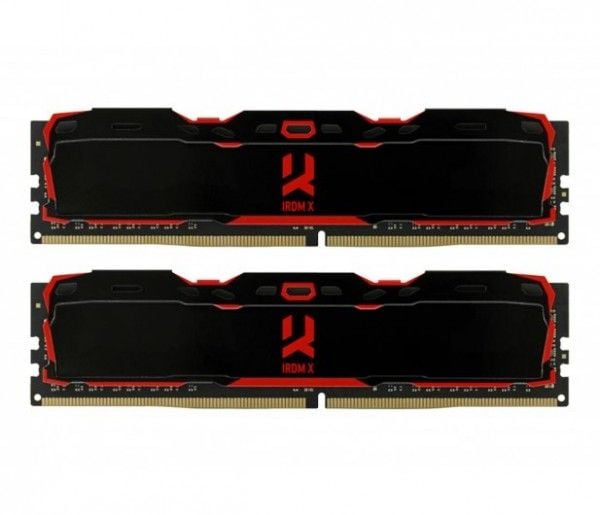 GOODRAM IRDM X - DDR4 - sett - 16 GB: 2 x 8 GB - DIMM 288-pin - 3200 MHz / PC4-25600 - CL16 - 1.35 V - ikke-bufret - ikke-ECC - svart