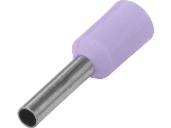TRU COMPONENTS TC-9163712 Kaapelikengät 0,25 mm² Osittain eristetty violetti 100 kpl