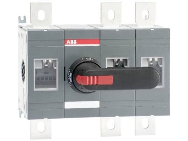 ABB OT630E12P, Kiertokytkin, 3P, Langallinen, Muovi, Musta, IP65