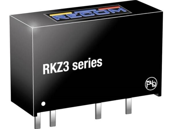 RECOM RKZ3-0505S DC/DC-muunnin, tulostus 600 mA 3 W Lähtöjen määrä: 1 x