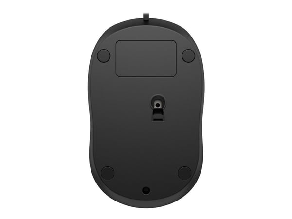 HP Wired Mouse 1000 -hiiri, Molempikätinen, USB A-tyyppi, 1200 DPI, Musta
