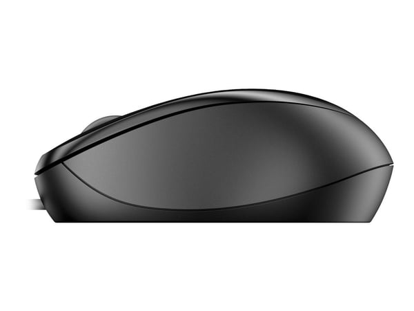 HP Wired Mouse 1000 -hiiri, Molempikätinen, USB A-tyyppi, 1200 DPI, Musta