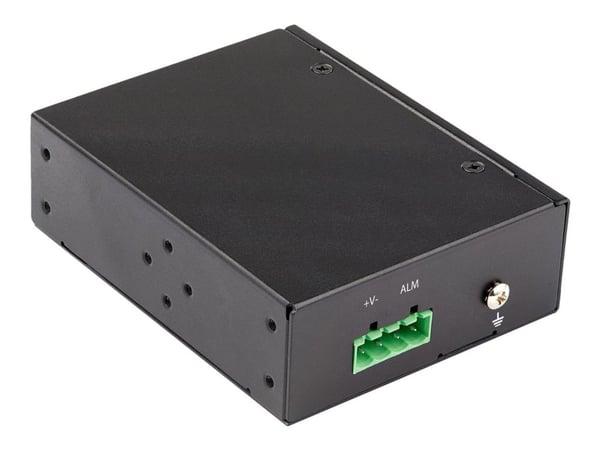 Startech PoE+ Industrial Fiber to Ethernet Media Converter 60W, SFP to RJ45, Singlemode/Multimode Fiber to Copper Gigabit Ethernet, Compact, IP-30/...