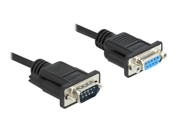 DeLOCK 86617, Musta, 3 m, RS-232, RS-232, Uros, Naaras