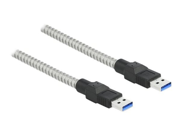 Delock - USB-kaapeli - USB Type A (han) til USB Type A (han) - USB 3.2 Gen 1 - 2 m - sølv