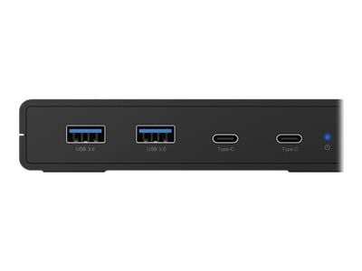 ICY BOX IB-DK2245AC - Dokkingstasjon - USB-C / Thunderbolt 3 - 2 x HDMI, 2 x DP - 1GbE - 100 watt