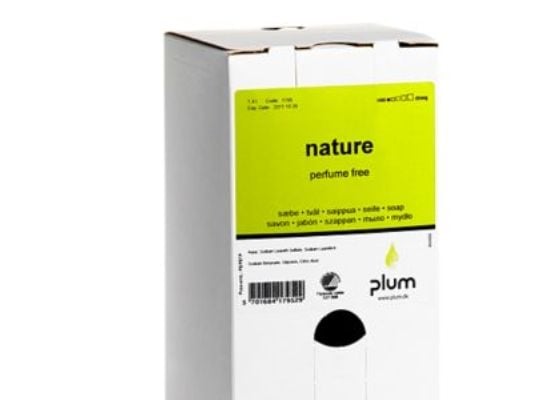Cremesæbe Plum Nature 1.4ltr Svanemærket uden Farve/Parfume til CombiPlum Disp.,1,4 ltr/bk