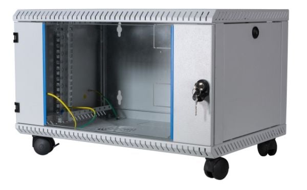 EFB Elektronik 691715VGR.60, Veggmonterbar hylle, 15U, 50 kg, Grå