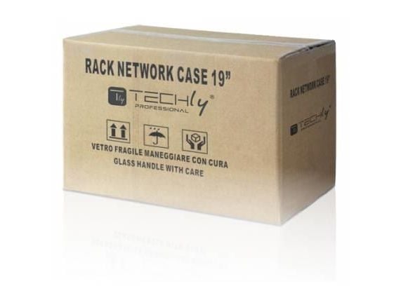Techly I-CASE EL-1006G32, Veggmonterbar hylle, 6U, 50 kg, 11,7 kg, Grå