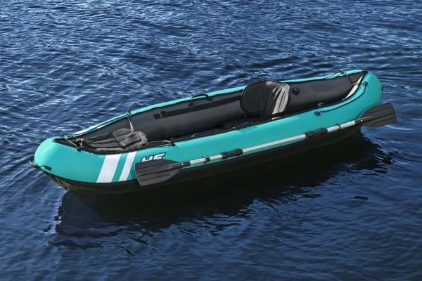 Bestway 65118 - Oppustelig kajak - 1 person(er) - 100 kg bæreevne, ISO 6185, Sort / Turkis, Nylon, Polyvinylchlorid (PVC)