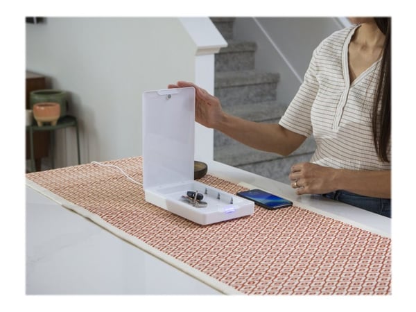ZAGG InvisibleShield UV Sanitizer - UV-desinfektionsskåp för mobiltelefon - upp till 6,9°