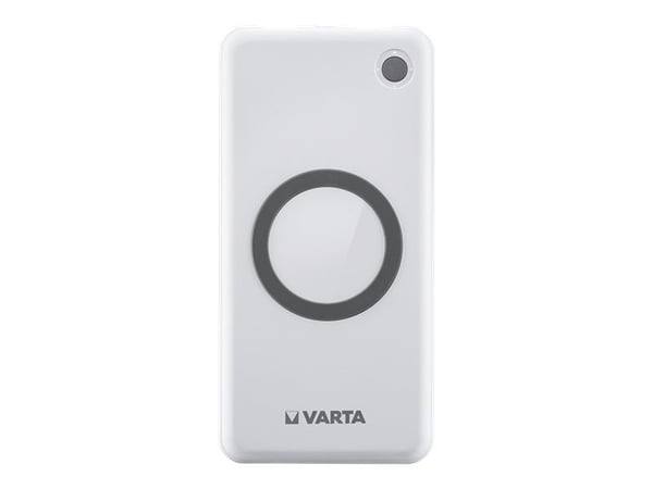 Varta - Trådløs ladepute / nødlader - Li-pol - 10000 mAh - 18 watt - 3 A - QC 3.0, PD - 3 utgangskontakter (USB, USB-C) - på kabel: USB-C