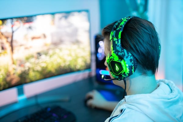 Surefire Gaming Skirmish - Gaming Headset - Fuld Størrelse - 3,5 mm. Jackstik - Camoflage Grøn