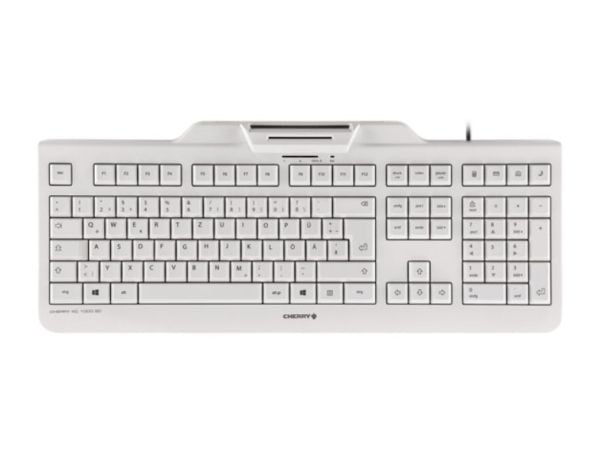 CHERRY KC 1000 SC - Tastatur - USB - Sveitsisk - blekgrå