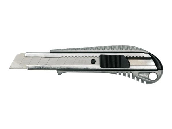 Vorel kniv med brukket blad og metall føring 18 mm 76184 Vorel kniv med brukket blad og metall føring 18 mm 76184