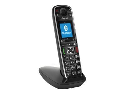 Gigaset E720HX - Trådløst ekstra håndsett med anrops-ID - ECO DECT\GAP\CAT-iq - SIP, RTP - svart