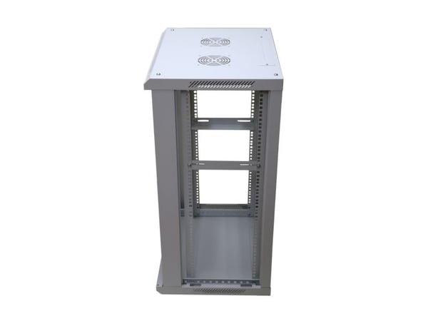Extralink - Rack skap - veggmonterbar, står på gulv - grå - 15U - 19"