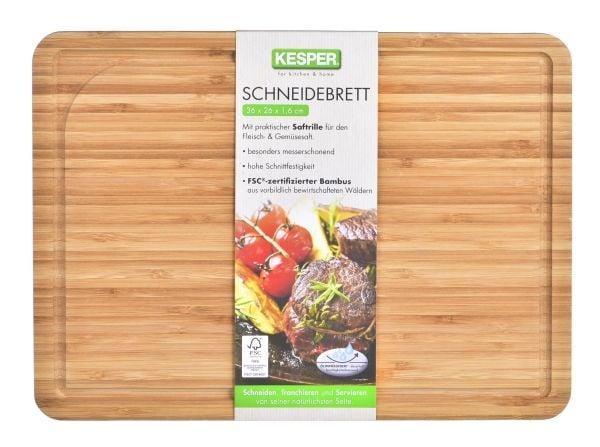 Kesper 58121, Rektangulær, Bamboo, Tre, Monokromatisk, 360 mm, 260 mm
