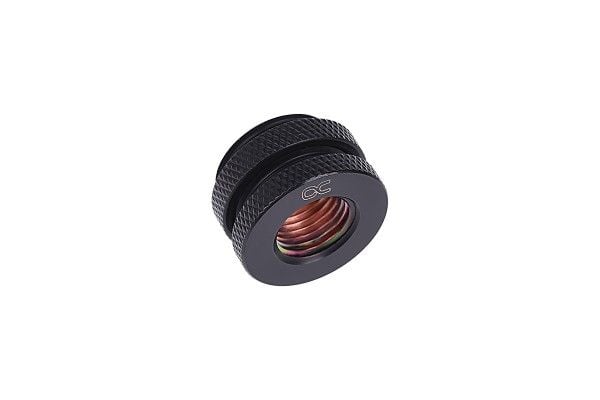 Alphacool HF bulkhead connector G1/4 - Forbindelsesadapter for væskekjølesystem - mørkesvart