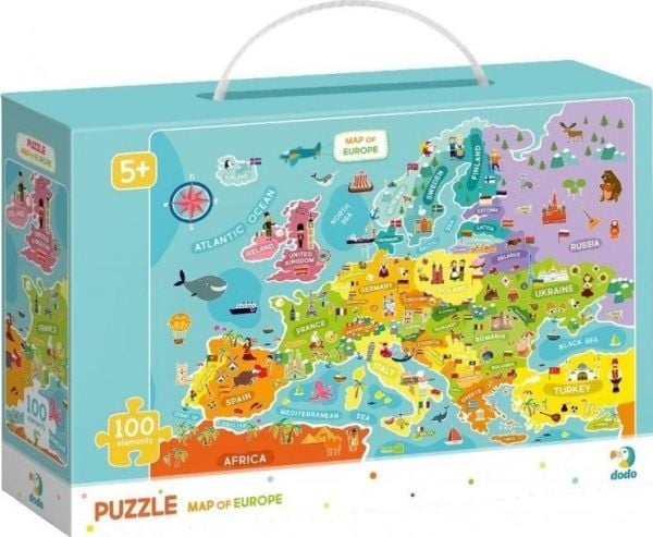 Dodo puslespill 100 Mapa Europy