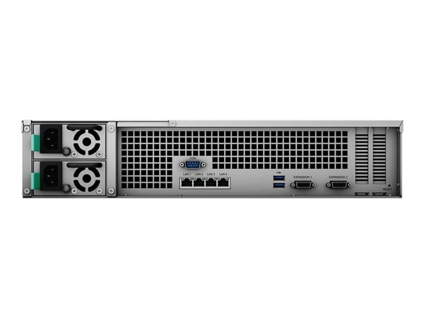 Synology RackStation RS3621RPxs - NAS-server - 12 brønner - kan monteres i rack - SATA 6Gb/s - RAID 0, 1, 5, 6, 10, JBOD, RAID F1, 1 aktiv reserved...
