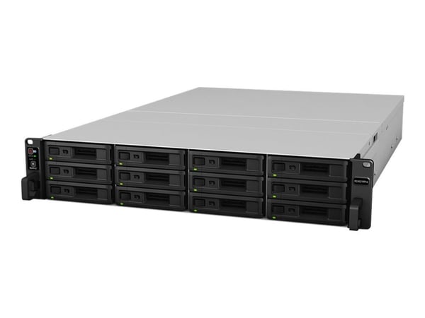 Synology RackStation RS3621RPxs - NAS-server - 12 brønner - kan monteres i rack - SATA 6Gb/s - RAID 0, 1, 5, 6, 10, JBOD, RAID F1, 1 aktiv reserved...