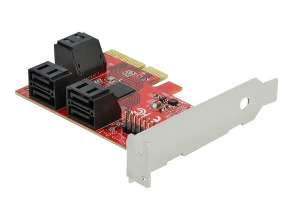 DeLOCK - Storage-Controller - SATA 6Gb/s Low-Profile - 600MBps - PCIe 3.0 x4 (89042)
