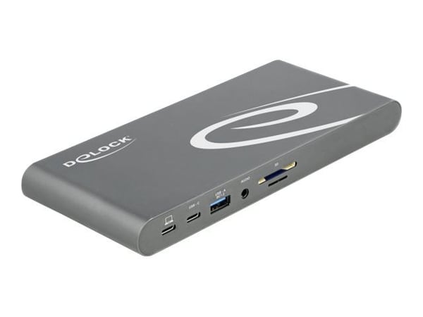 Delock USB Type-C DP 1.4 Docking Station Triple 4K Display - Dokkingstasjon - USB-C 3.2 Gen 1 / Thunderbolt 3 - HDMI, 2 x DP - 1GbE