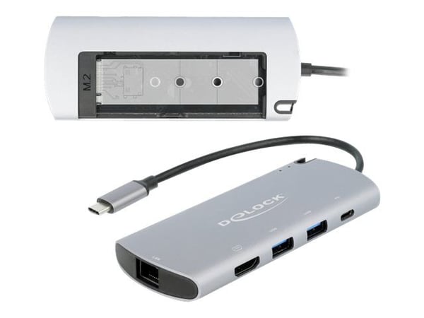 Delock - Telakointiasema - USB-C - HDMI - GigE