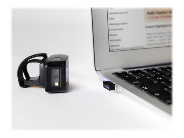 DeLOCK Ring Barcode Scanner 1D and 2D with 2.4 GHz or Bluetooth, Päälle puettava viivakoodinlukija, 1D/2D, CMOS, Codabar, Code 128, Code 39, EAN-13...