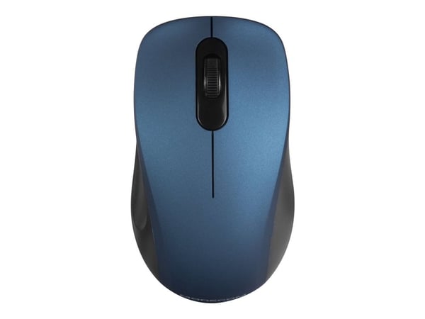 ModeCom MC-WM10S - Mus - optisk - trådløs - 2.4 GHz - USB trådløs mottaker - blå