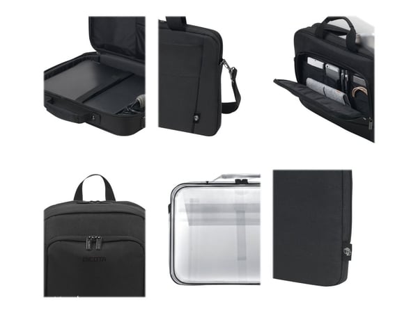 DICOTA Eco Top Traveller BASE - Notebook-väska - 15" - 17.3" - svart