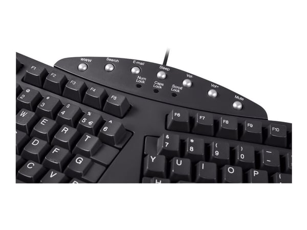 Perixx PERIBOARD-512 Classic - Tastatur - USB - USA - svart